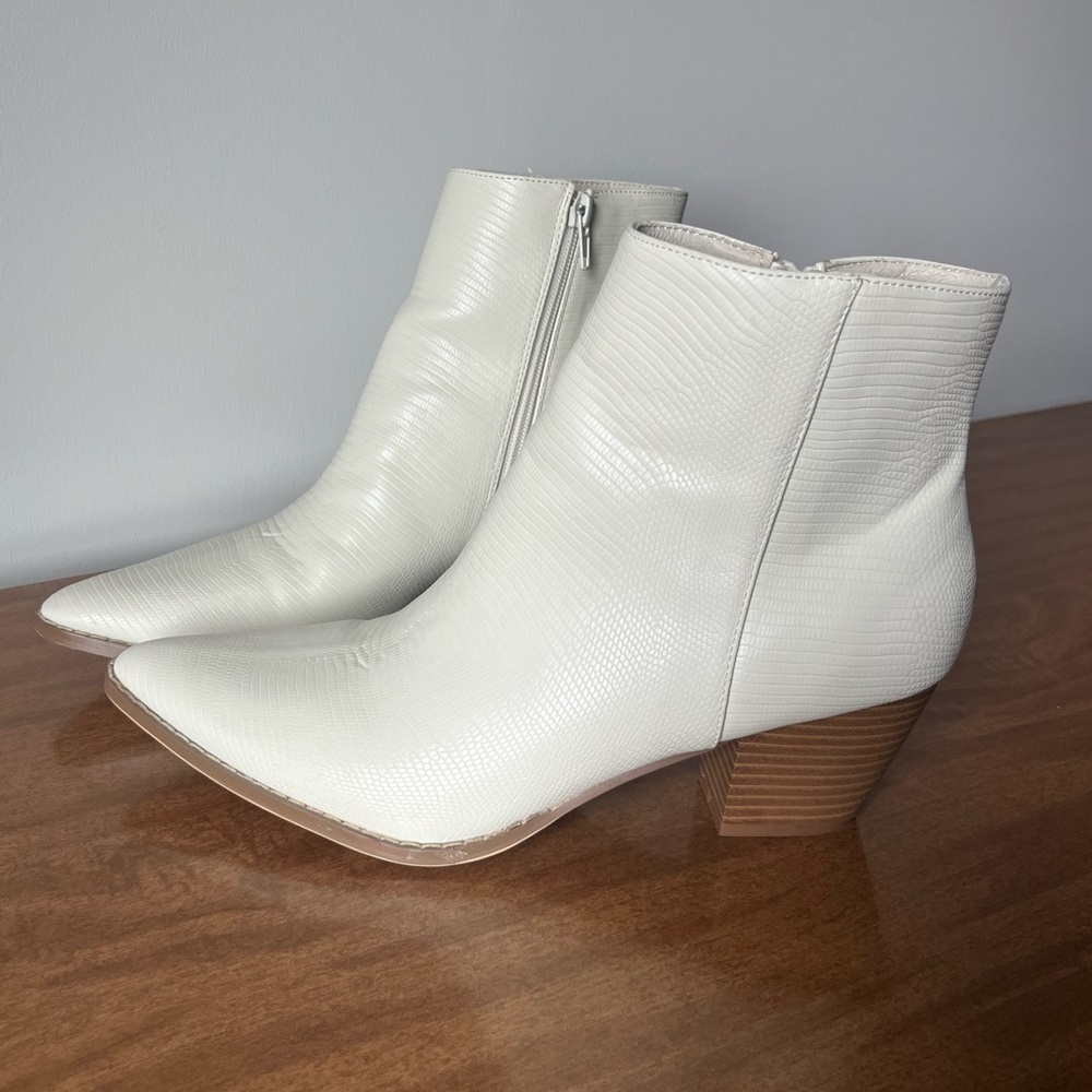 Lulu’s X Matisse White Spirit Ankle Boot